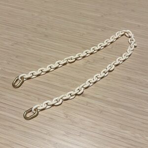 Clare V Resin Mini Chain Shoulder Strap - Cream